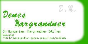 denes margrandner business card